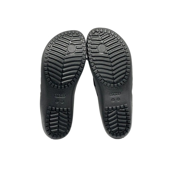 Crocs Kadee II Flip Flops Womens Black Comfort Thong Sandals Size 10 - Picture 7 of 8